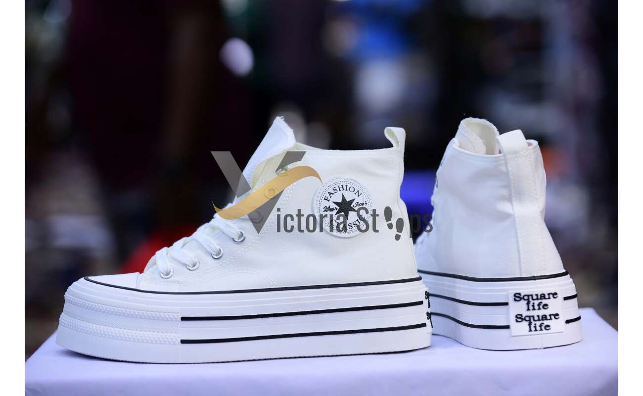 Converse High Top Double Sole Leather