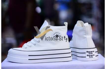 Converse High Top Double Sole Leather