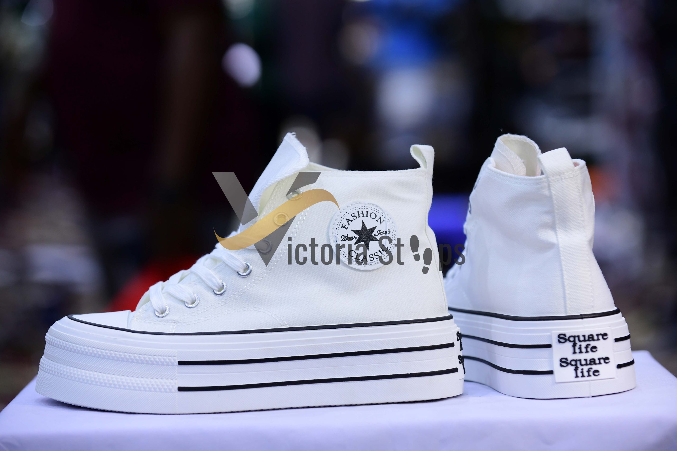 Converse High Top Double Sole Leather 6 Converse High Top Double Sole Leather - Image 1